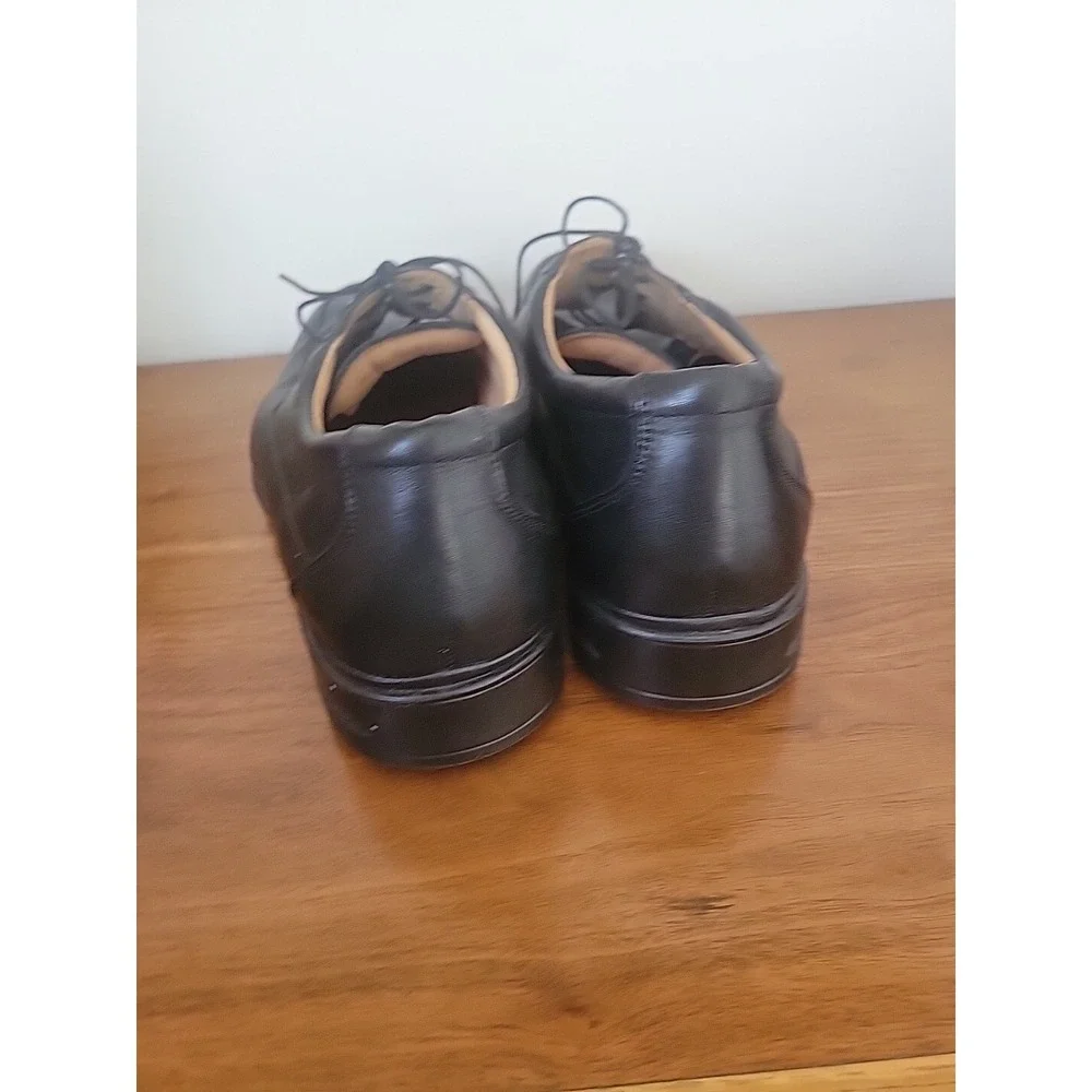 Rockport Mens Black Leather Signature Dress Oxford Shoes APM12881 Sz 12 M